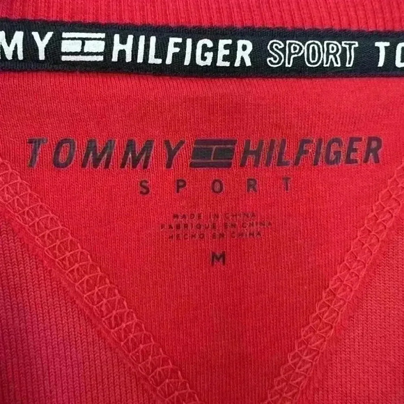 Tommy Hilfiger Womens Size Medium Red Soft Long Sleeve Sweatshirt Dress - Picture 5 of 7